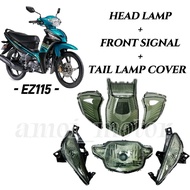 EZ115 EZ 115 EZ115 FI HEAD LAMP FRONT SIGNAL TAIL LAMP COVER COMPLETE SET SMOKE TINTED