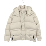 【二手，B級】Moncler MONCLER羽絨衣 D20914133785 米色尼龍羽絨外套 男款 二手 B級