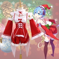 Cosplay Clothing | Re:Zero Ram Rem Christmas Outfit