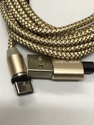 磁吸充電線 連Type C 頭