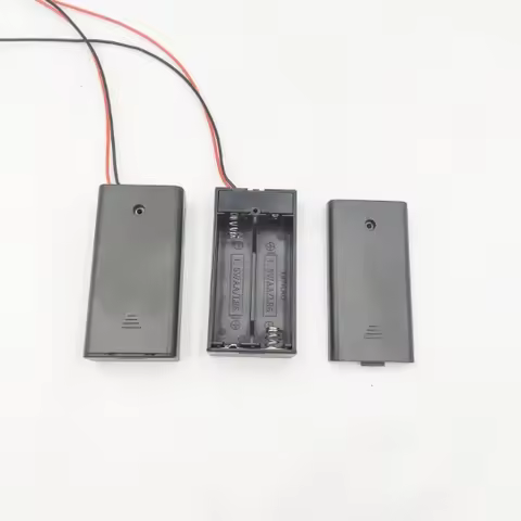 DIY 1/2/3/4 Slots AA Battery Holder 1.5V/3V/4.5V/6V AA Battery Storage Box With Leads Wirees ON/Off 
