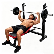 Weightlifting Bed Household Small Weightlifting Bed Folding Professional Sit-Up Bench Press Shelf Be