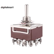 AC 380V 10A ON/OFF/ON 3 Positions 12 Pin Latching Toggle Switch 4PDT