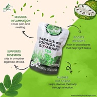 Chef Aybs Paragis with Moringa and Guyabano Tea 100% Natural 18g packets 75g bulk order fit for rese