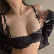 High Quality Fashion Lace Sexy Woman's Wire Bra Push Up Girl Ladies Underwear Thin Cup Lingerie