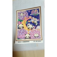 9ct cross-stitch painting with 4 threads