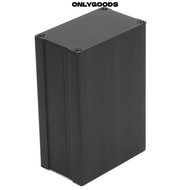 ONLYGOODS Aluminium Electric Box, Striped /Glossy Style Black Electric Box, Water Proof 46*76*110mm 
