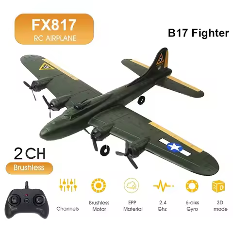 FX817 B17 RC Airplane Aircraft Remote Control Plane Fixed-Wing 2.4GHz Glider EPP Foam RTF RC Planes 