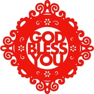 CNY Easy Stick-On Design - God Bless You (78A)