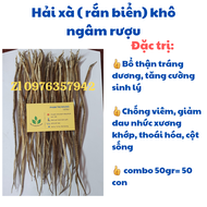 50 con Hải xà biển khô (50gr) ngâm rịu bo than trang duong