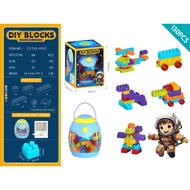 Rainbow Color Variety DIY Particle Insert Building Block Storage Tank Gift Box Toy 3-6 Years Old gif