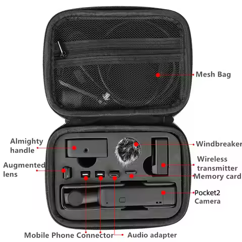 Handbag Carrying Storage Case Travel Protective Box For DJI Osmo Pocket 2 Handheld Gimbal Camera Acc