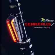 【Moon CERBERUS 尾燈】廣角 三面 COB 自行車後車燈 後燈 USB typeC 充電【CERBERUS】