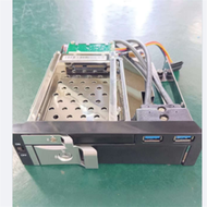 5.25inch Internal Dual Slot Hard Disk Case 2.5+3.5 Inch SATA HDD/SSD Enclosure Tool-Free Design with