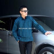 NEW KEMEJA BATIK PRIA LURIK KEMEJA SALUR KEMEJA BATIK LURIK HIJAU