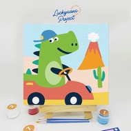 Diy paint by number kids, Educational Toys, Creative, paint by number animal, Latest Children's Pain