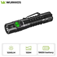 Wurkkos FC11C Nichia 519A Buck Circuit Hiking 18650 Flashlight Max ouput 1200 LM USB C Rechargeable 
