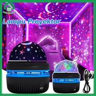 Moon Star Projector Children's Night Light LED Star Motif Light Many Color Modes 360 Rotating Lamp W