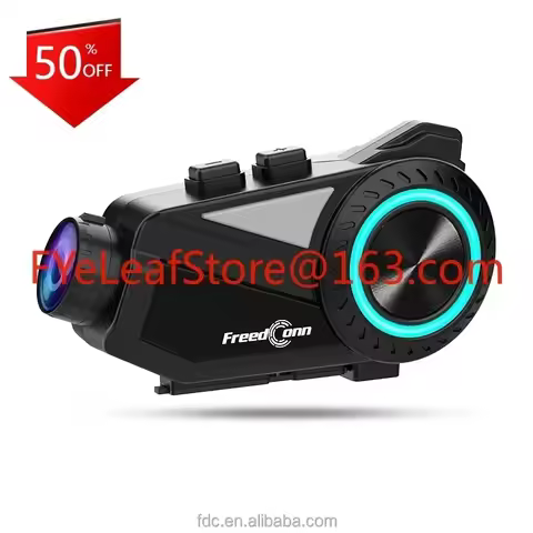 New Model FreedConn R3 Pro with 2K Camera Recorder 2-6 Riders 1000M Motorcycle wireless Bluetooth In
