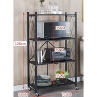 ชั้นวางของอเนกประสงค์ ZH-2สารพัดประโยชน์ ประหยัดพื้นที่พับเก็บได้ ไม่ต้องประกอบ แบบ3 ชั้นและ 4 ชั้น