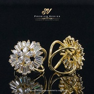 Sv Premium Ring Tudung Bunga Scarf Brooch Flower Design Cincin Tudung Exclusive Diamond Ring High Qu