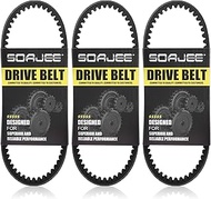 SOAJEE 3Pcs CVT Drive Belt for 49cc 50cc 80cc GY6 4-Stroke Engine 139QMA 139QMB 1P39QMB 669-18-30 66