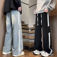 Ruang dalam jeans dan seluar grunge jeans Seluar jeans berjalur jalanan gaya Amerika Amazon