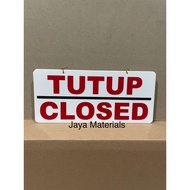 Wall or door sticker open close or open close sign board