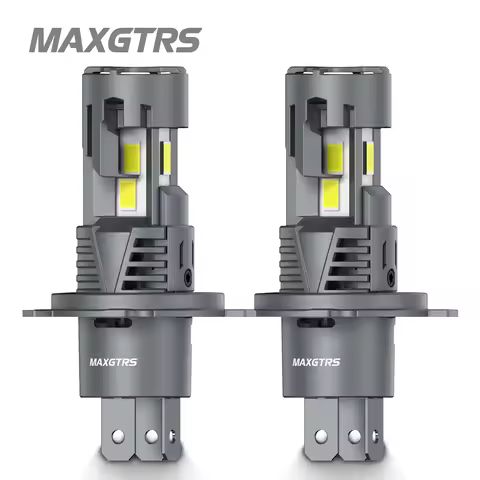 2X H4 LED Canbus Headlights 12V 9003 HB2 Hi/Lo Beam Motorcycle Headlamp Fanless H4 LED Bulb for Lada