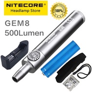 senter nitecore gem 8 senter batu permata batu akik Senter super terang fullset