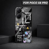 CASING FOR poco X8 PRO [M351] SOFTCASE GLASS GLOSSY GLASS FOR poco X8 PRO AMAZING COOL MOTIF - SOFTC