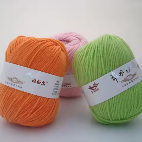 100g/Ball Organic Baby Merino Wool Roving Yarns Skein Hand Knitting Crochet Yarn China Natural Kint 
