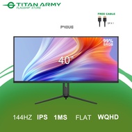 TITAN ARMY 40” IPS WQHD 2K 144Hz 1ms HDR400 92%DCI-P3 Adaptive Sync Ultrawide Gaming Monitor (P40UG)