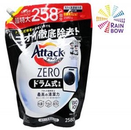花王 - KAO - Attack ZERO 抗菌除臭 濃縮洗衣液（滾筒式裝）2580g 補充裝(超值裝)(06057)(平行進口)