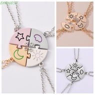 EARNEST 4pcs/set Best  Forever Necklace, Jewelry Set Rhinestone Jigsaw BFF Necklace, Necklace Combin