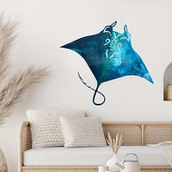 1pc Metal Manta Ray Wall Art Hanging Decor Coastal Decor Beach House Sign Hanging Ocean Baby Shower Gift