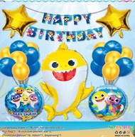 Fastshipment Baby Shark Theme Decor Baby Shower Birthday Party Decoration Supplies Balloon