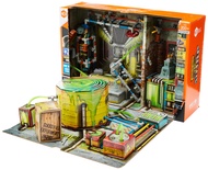 HEXBUG JUNKBOTS Small Factory Habitat Sector 44 Research Lab, Surprise Toy Playset, Build and LOL wi