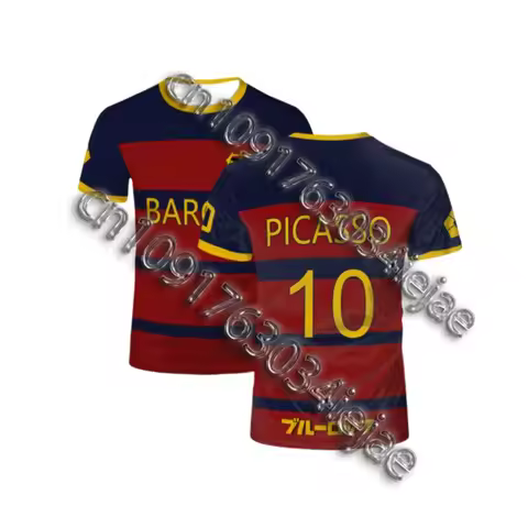 3DPrint BlueLockFC Barcha Cartoon Anime Maglia da uomo Estate Manica corta Bambini Tee Tops 2025 Sti