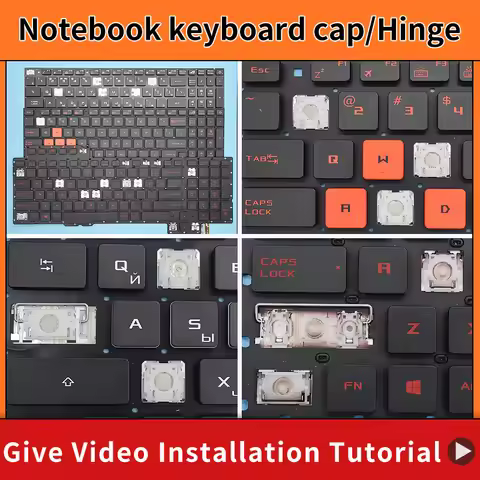 Replacement Keycap Key cap Hinge for Asus ROG Strix GL553 GL553VD GL553VE GL553VW GL753 GL753VD GL75