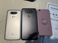 三部備用機（iPhone 6、LG G5、LG V20）