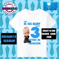 Tersedia: Baju Hari Jadi Boss Baby / Baju Keluarga Boss Baby / Baju Nombor Boss Baby