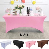 Stretch Fitted Table Cover Full Elastic Table Cloth Cover Kain Sarung Meja Party for Party Wedding H