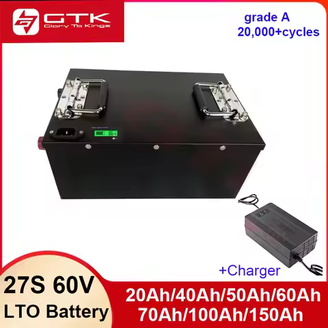 60V 100AH LTO Battery Lithium titanate 60V 200Ah 150Ah 120Ah 50Ah 30Ah 40Ah battery for Solar Energy
