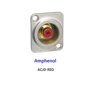 ACJD-RED Amphenol RCA connector RED Sleeve socket Audio Cable Image Line