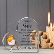 1pc, Remembrance Gift For Loss Of Son Daughter, Memorial Gifts For Loss Of Mother Dad, Heart Acrylic