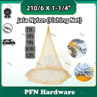 ~FREE GIFT~Jala Nylon 210D/ 6 X 1-1/4" Jala Ikan Jala Udang Cast Fishing Net 💥READY STOCK💥 Benang PFN