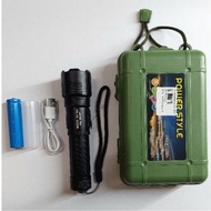 Touch Light Police LED 5000W P50 USB With 5 Modes Light