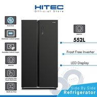 [FREE SHIPPING] Hitec Side by Side INVERTER Refrigerator 552L Peti Sejuk 2 Door Fridge HTR-F650SBS