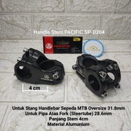 Handle Stem Alloy Sepeda MTB PACIFIC D204 Stang Setir 31.8 mm Oversize